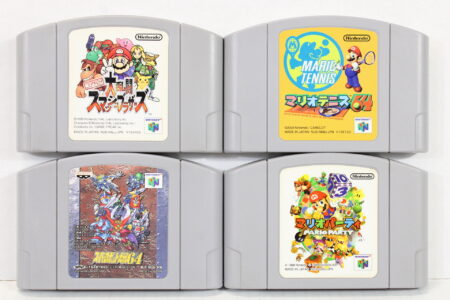 Lot of 4 Super Smash Bros Mario Tennis Super Robot Wars Mario Party (B) Nintendo 64 N64