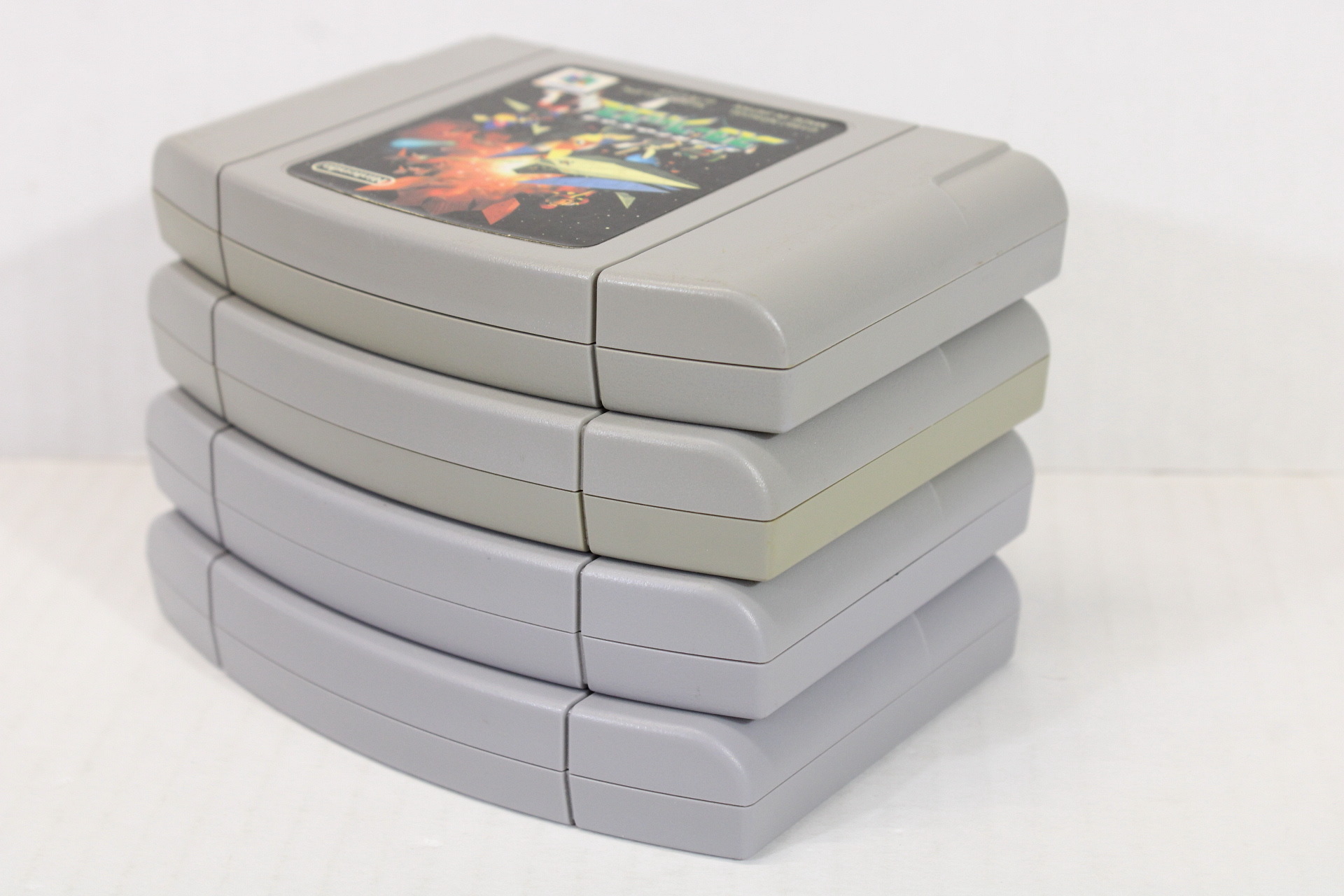Lot of 4 Star Fox 64 Mario Tennis Kirby Crystal Shards J2 Wonder Project (B) Nintendo 64 N64