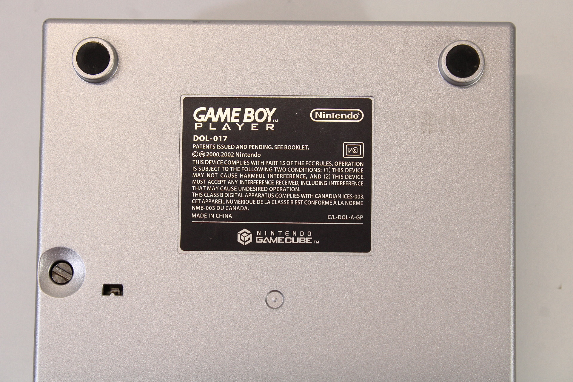 Nintendo Gamecube Gameboy Player Platinum Silver DOL-017 (A)