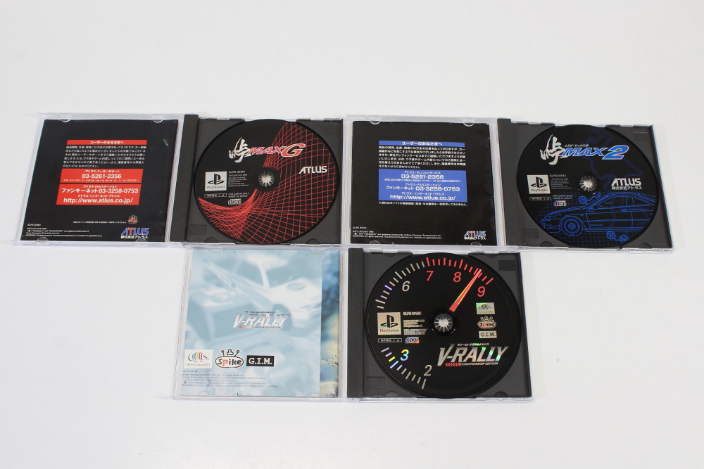 Lot of 3 Touge Max 2 G V-Rally CIB (B) SONY PlayStation 1 PS1