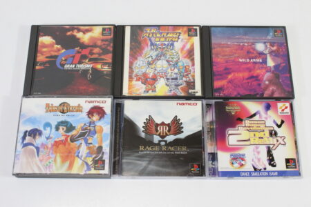 Lot of 6 Gran Turismo Wild Arms Super Hero Operations Tales of Eternia Race Racer Dance Dance Rebolution 2nd ReMix CIB (B) SONY PlayStation 1 PS1