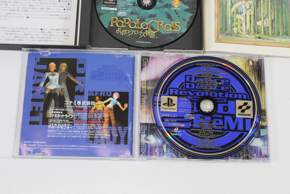 Lot of 6 Chocobo Racing Destruction Derby Popolocrois Story Puzzle Bobble x Cool Boarders 3 Dance Dance Rebolution 2nd ReMix CIB (B) SONY PlayStation 1 PS1