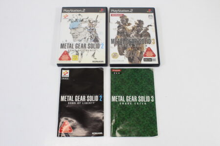 Lot of 2 Metal Gear Solid 2 Sons of Liberty & 3 Snake Eater (B) SONY PlayStation 2 PS2