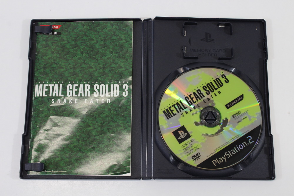 Lot of 2 Metal Gear Solid 2 Sons of Liberty & 3 Snake Eater (B) SONY PlayStation 2 PS2