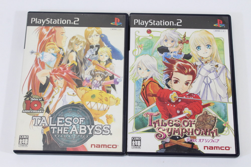 Lot of 2 Tales of The Abyss & Symphonia CIB (B) SONY PlayStation 2 PS2
