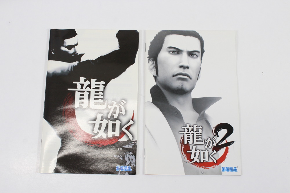 Lot of 2 Ryu ga Gotoku 1 & 2 / Yakuza 2 (B) SONY PlayStation 2 PS2