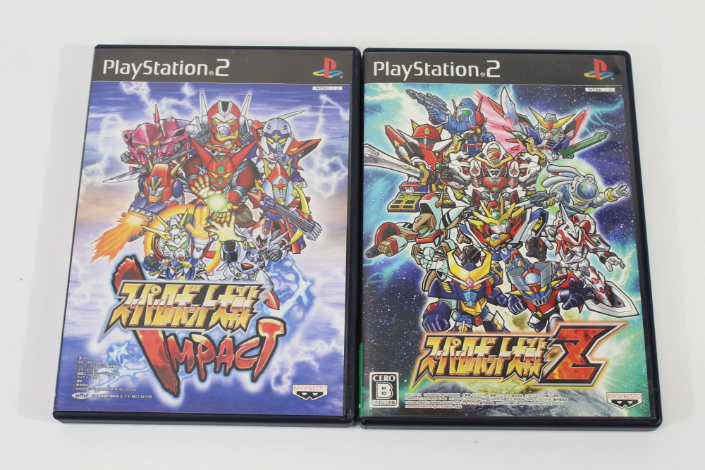 Lot of 2 Super Robot Wars Z & Impact Taisen (B) SONY PlayStation 2 PS2
