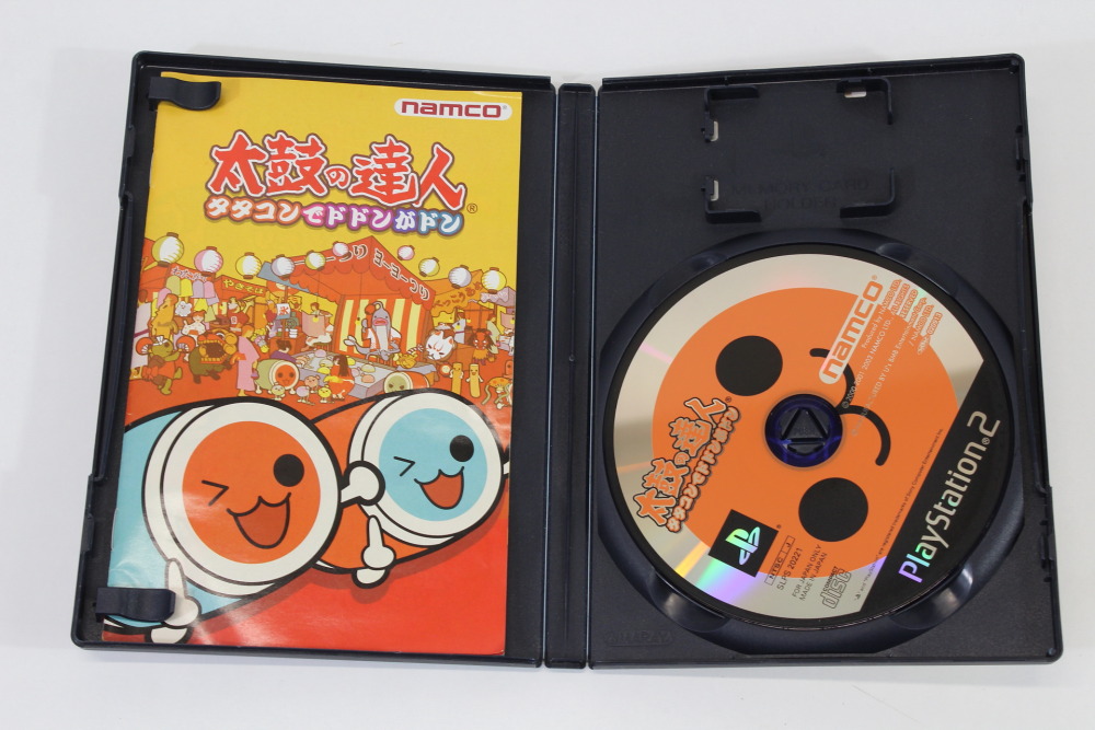 Lot of 3 Taiko no Tatsujin Drum Master Tatakon de Dodon ga Don & Doki Shinkyoku Darake no Harumatsuri & Anime Special CIB (B) SONY PlayStation 2 PS2