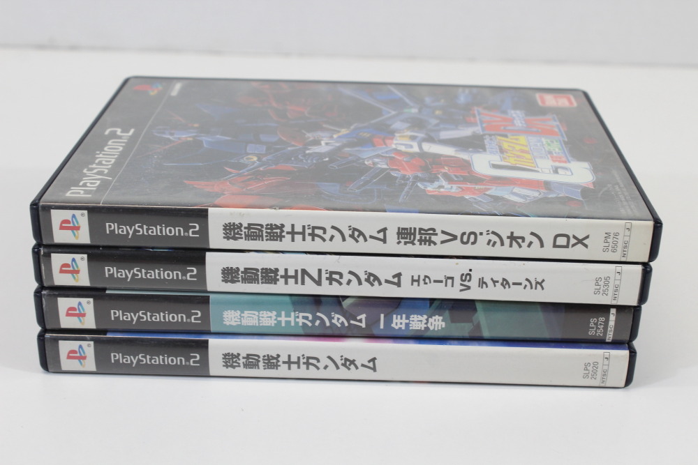 Lot of 4 Mobile Suit Gundam One Year War Renpou VS Zeon DX Z Gundam AEUG VS Titans (B) PS2