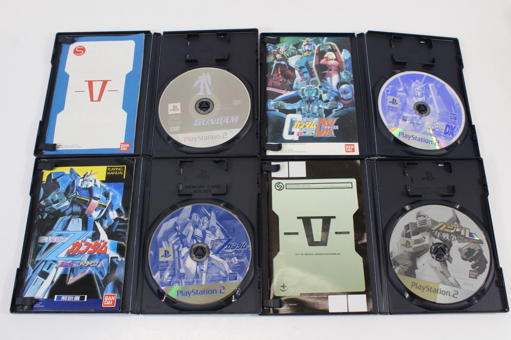 Lot of 4 Mobile Suit Gundam One Year War Renpou VS Zeon DX Z Gundam AEUG VS Titans (B) PS2