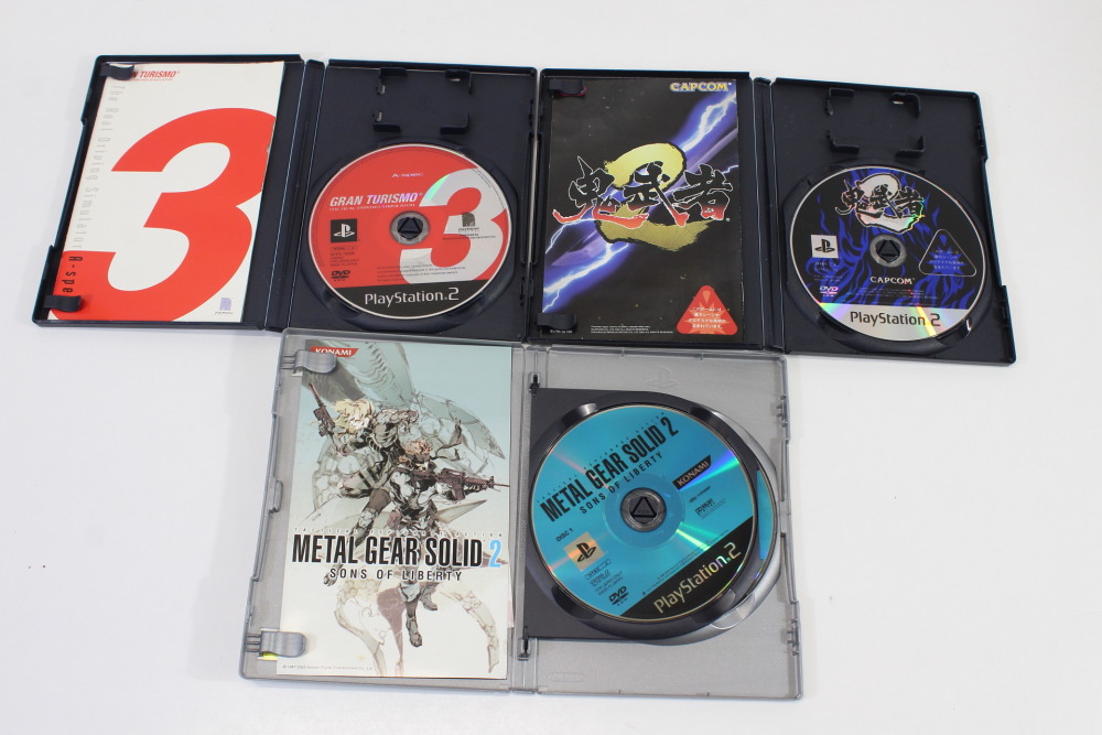 Lot of 6 Metal Gear Solid 2 Sons of Liberty Gran Turismo 3 A-Spec Onimusha 2 Dragon Quest VIII Angelique Seiken Densetsu 4 CIB (B) SONY PlayStation 2 PS2