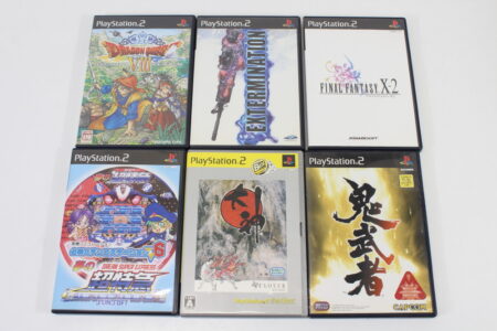 Lot of 6 Okami Extermination Final Fantasy X-2 Pachinko Dream Super Express Onimusha Dragon Quest VIII CIB (B) SONY PlayStation 2 PS2