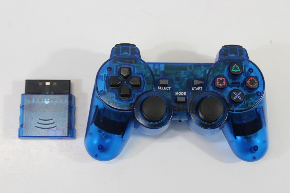 PS2 SCPH-70000 Slim Clear Black Console Clear Blue Wireless Controller AV Cable AC Adapter (A New Laser) SONY PlayStation 2 PS2