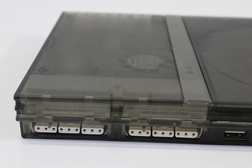 PS2 SCPH-70000 Slim Clear Black Console Clear Blue Wireless Controller AV Cable AC Adapter (A New Laser) SONY PlayStation 2 PS2