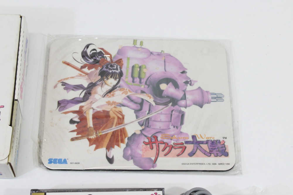Sakura Wars Taisen Limited Edition Boxed Shuttle Mouse & Pad B type (A) SEGA Saturn SS