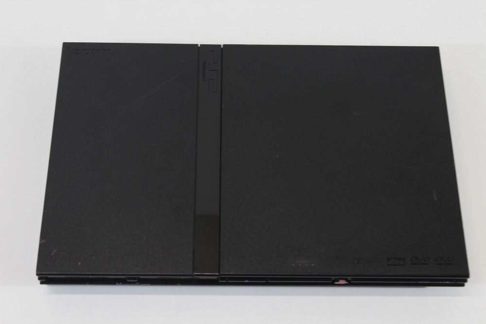 PS2 SCPH-70000 Slim Black Console & AV Cable AC Adapter (B) SONY PlayStation 2 PS2