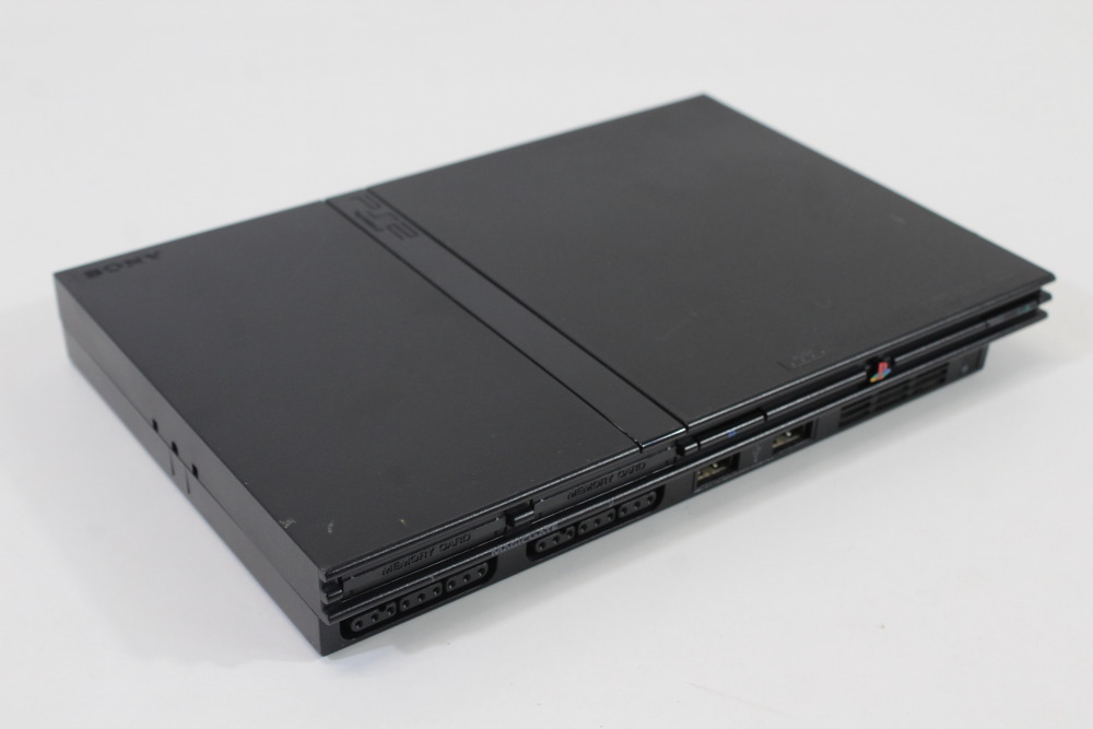 PS2 SCPH-70000 Slim Black Console & AV Cable AC Adapter (B) SONY PlayStation 2 PS2