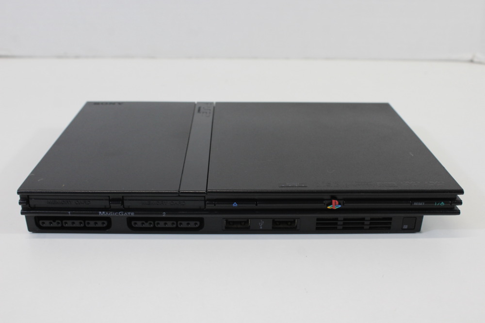 PS2 SCPH-70000 Slim Black Console & AV Cable AC Adapter (B) SONY PlayStation 2 PS2