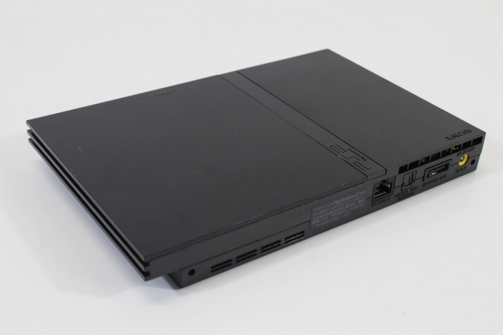 PS2 SCPH-70000 Slim Black Console & AV Cable AC Adapter (B) SONY PlayStation 2 PS2