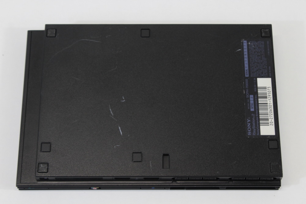 PS2 SCPH-70000 Slim Black Console & AV Cable AC Adapter (B) SONY PlayStation 2 PS2