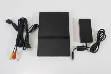 PS2 SCPH-70000 Slim Black Console & AV Cable AC Adapter (B) SONY PlayStation 2 PS2