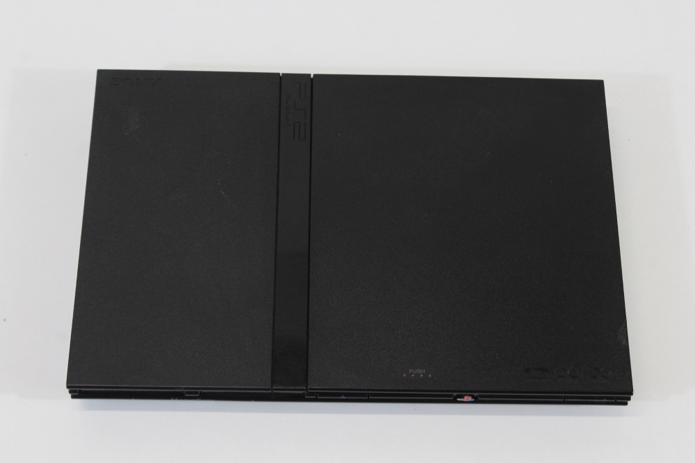 PS2 SCPH-70000 Slim Black Console & AV Cable AC Adapter (B) SONY PlayStation 2 PS2