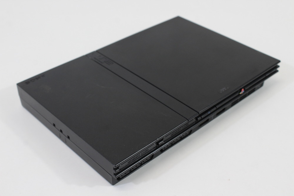 PS2 SCPH-70000 Slim Black Console & AV Cable AC Adapter (B) SONY PlayStation 2 PS2