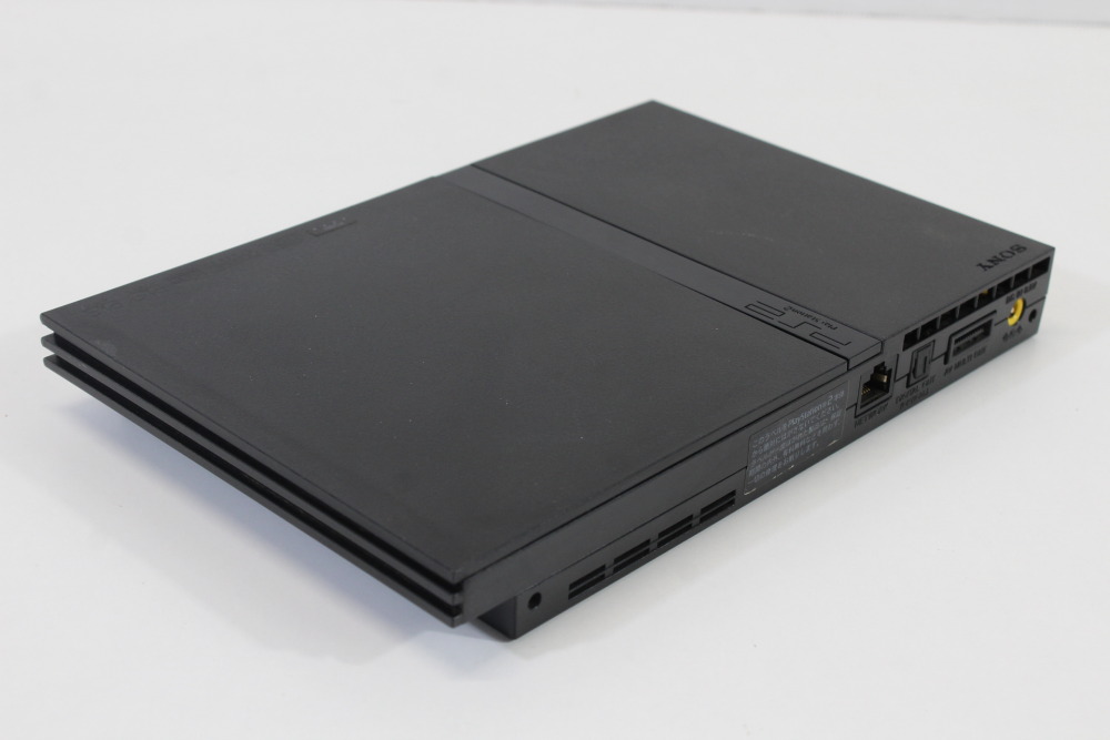 PS2 SCPH-70000 Slim Black Console & AV Cable AC Adapter (B) SONY PlayStation 2 PS2