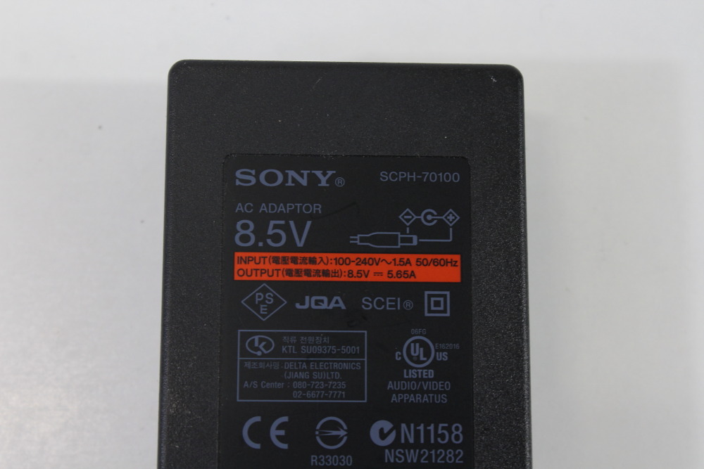 PS2 SCPH-77000 Slim Silver Console & AV Cable AC Adapter (B) SONY PlayStation 2 PS2