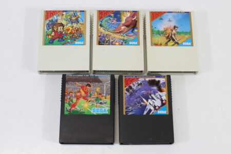 Lot of 5 Alex Kidd in Miracle World Space Harrier Ashura After Burner Champion Soccer (UNTESTED) SEGA Mark III Master System SC-3000 SG-1000