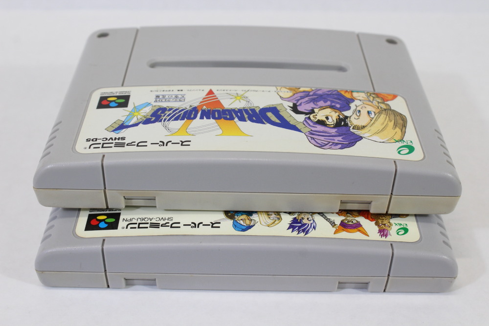 Lot of 2 Dragon Quest V 5 & VI 6 (B) Nintendo Super Famicom SFC