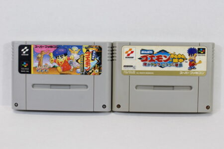 Lot of 2 Ganbare Goemon 1 & Kira Kira Douchu / Mystical Ninja (B) Nintendo Super Famicom SFC