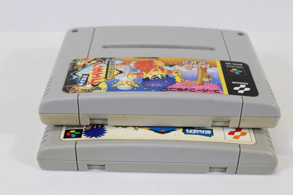 Lot of 2 Ganbare Goemon 1 & Kira Kira Douchu / Mystical Ninja (B) Nintendo Super Famicom SFC