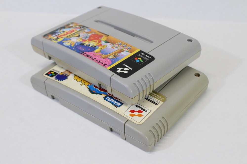 Lot of 2 Ganbare Goemon 1 & Kira Kira Douchu / Mystical Ninja (B) Nintendo Super Famicom SFC
