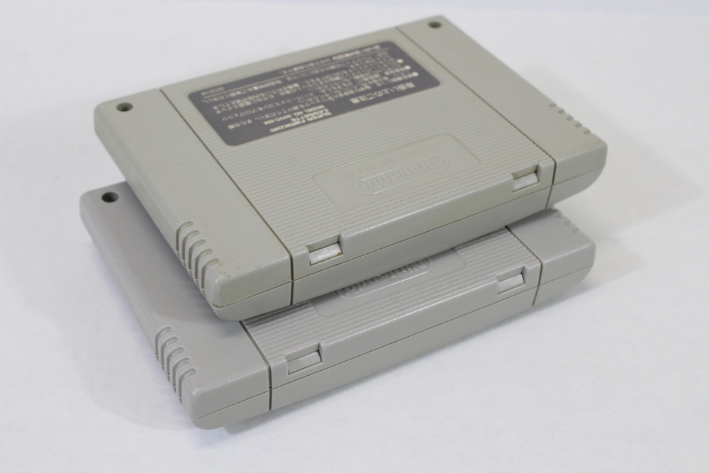 Lot of 2 Super Mario World & Mario's Super Picross (B) Nintendo Super Famicom SFC