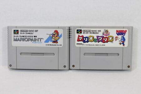 Lot of 2 Mario & Wario / Mario Paint (B) Nintendo Super Famicom SFC
