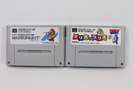 Lot of 2 Mario & Wario / Mario Paint (B) Nintendo Super Famicom SFC