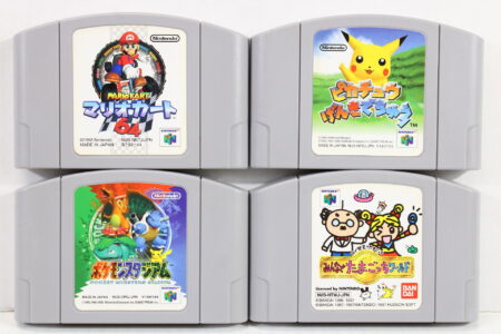 Lot of 4 Mario Kart 64 Hey You Pikachu Tamagotchi Pokemon Stadium (B) Nintendo 64 N64