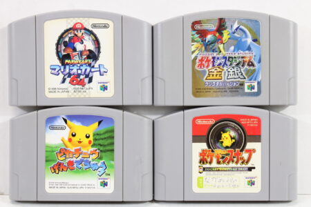 Lot of 4 Mario Kart 64 Pokemon Stadium Gold Silver Pokemon Snap Hey You Pikachu (B) Nintendo 64 N64