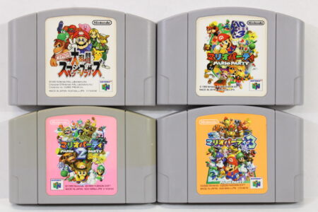 Lot of 4 Super Smash Bros Mario Party 1 2 3 (C) Nintendo 64 N64