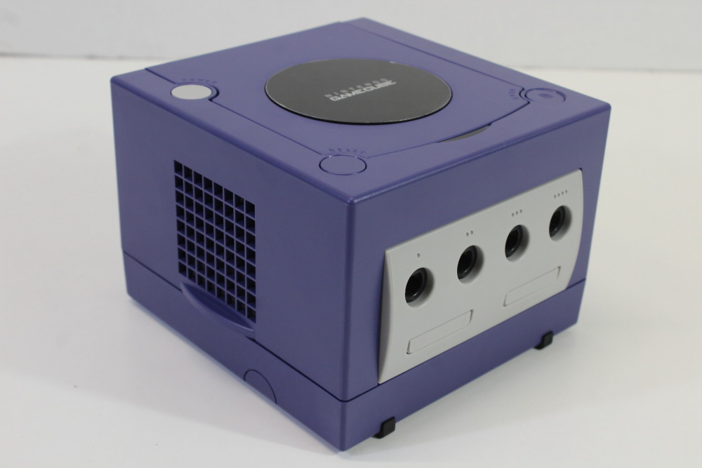Nintendo GameCube Indigo Purple Console & Clear Purple Controller AC Adapter AV Cable Memory Card GC Play US Region Games (B)