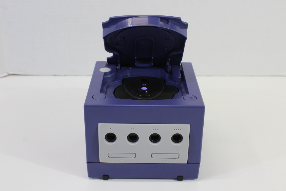 Nintendo GameCube Indigo Purple Console & Clear Purple Controller AC Adapter AV Cable Memory Card GC Play US Region Games (B)