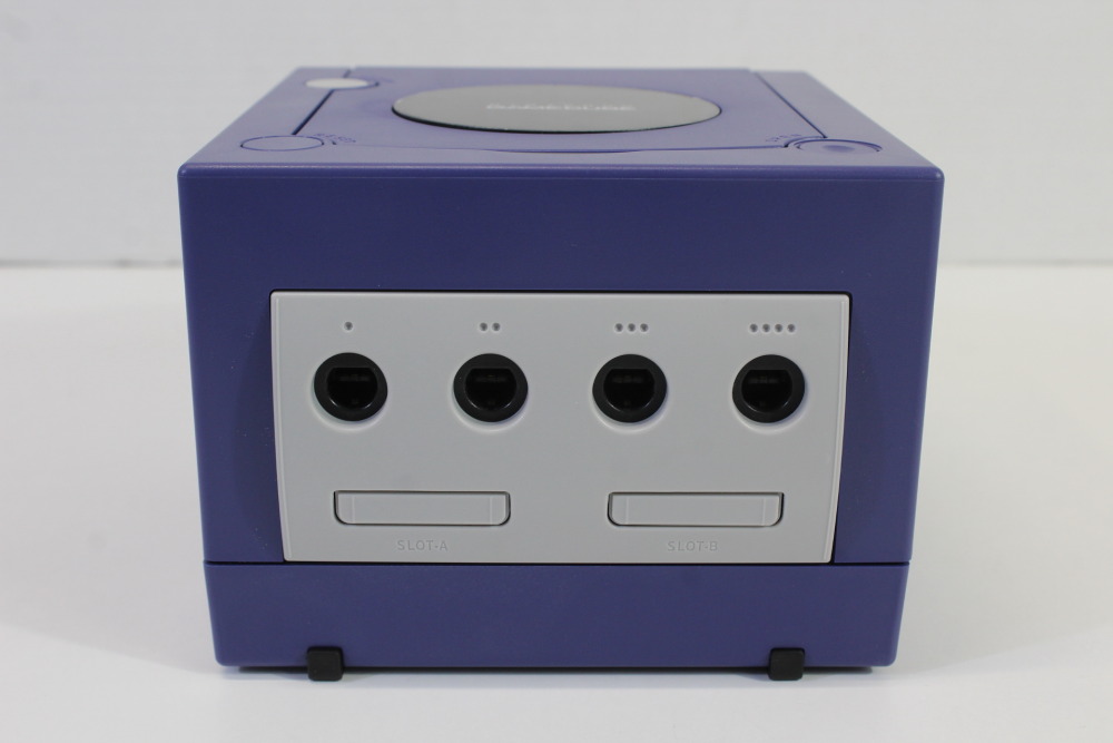 Nintendo GameCube Indigo Purple Console & Clear Purple Controller AC Adapter AV Cable Memory Card GC Play US Region Games (B)