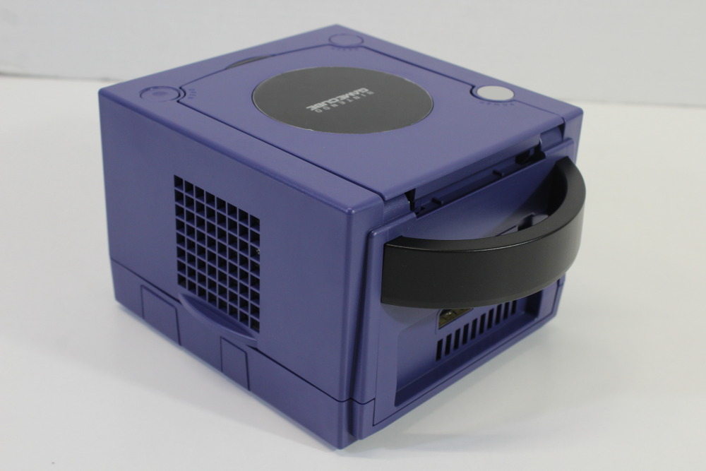 Nintendo GameCube Indigo Purple Console & Clear Purple Controller AC Adapter AV Cable Memory Card GC Play US Region Games (B)
