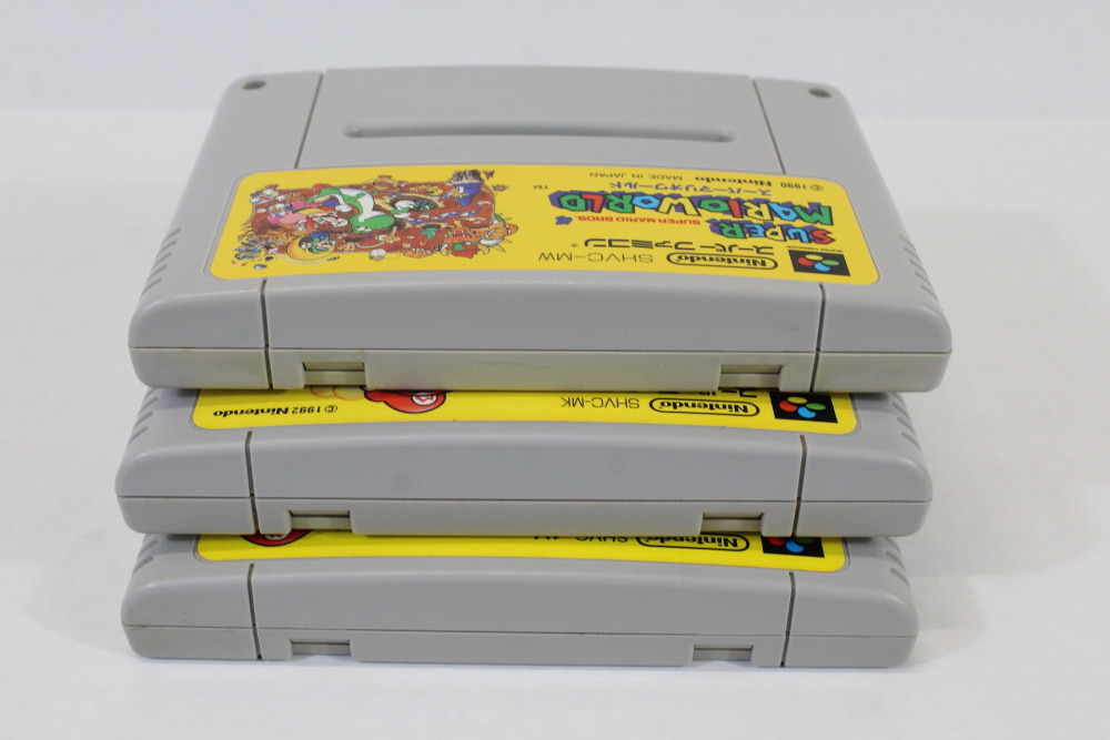 Lot of 3 Super Mario Kart World Collection / All-Stars (B) Nintendo Super Famicom SFC