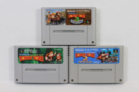 Lot of 3 Super Donkey Kong Country 1 2 3 (B) Nintendo Super Famicom SFC