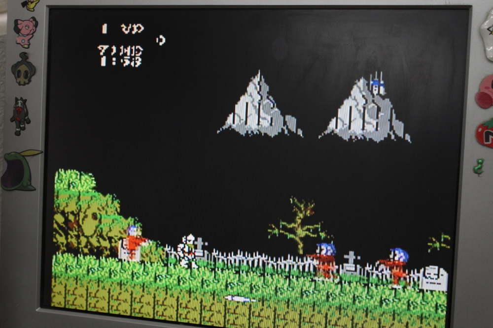 Makaimura / Ghosts 'n Goblins (C Works but glitchy video, vertical lines) Nintendo Famicom FC