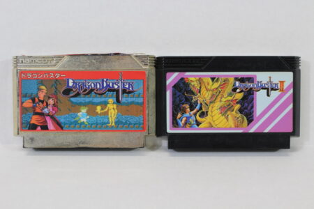 Lot of 2 Dragon Buster & II 2 (B) Nintendo Famicom FC
