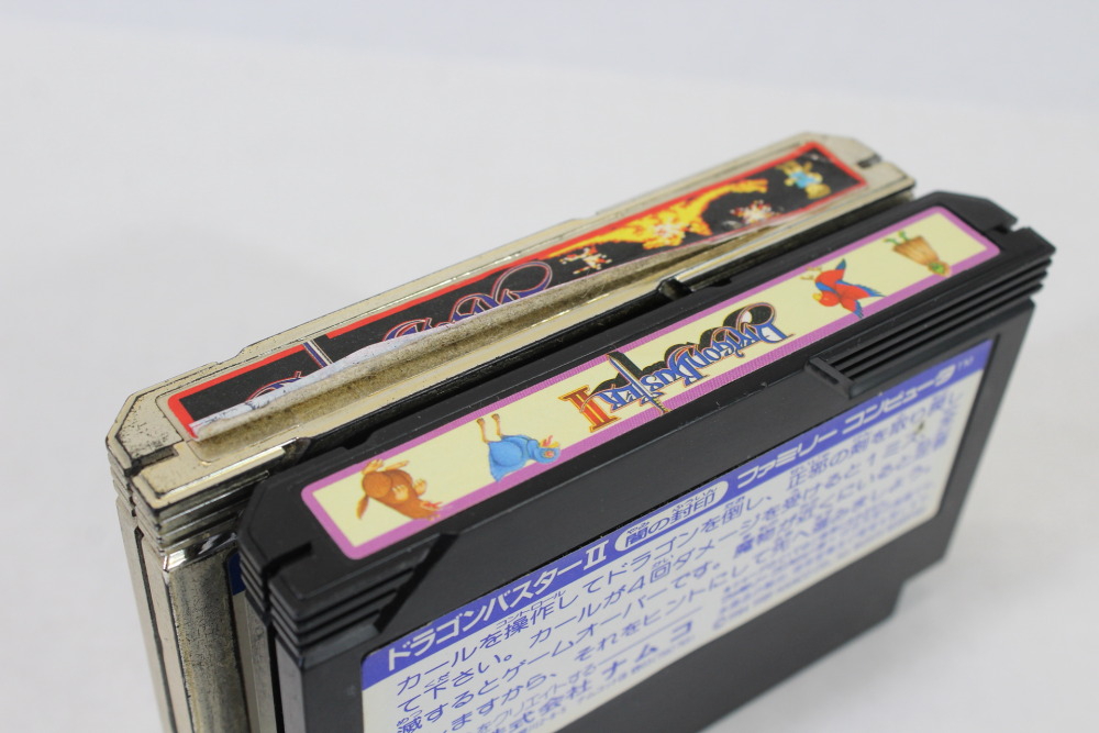 Lot of 2 Dragon Buster & II 2 (B) Nintendo Famicom FC