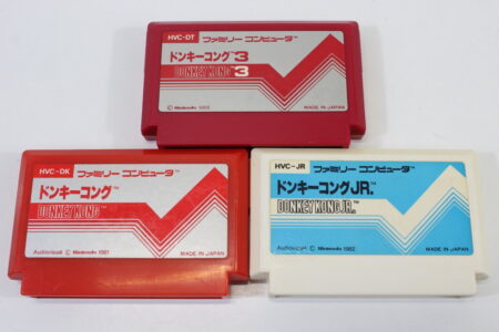Lot of 3 Donkey Kong & JR & 3 (B) Nintendo Famicom FC